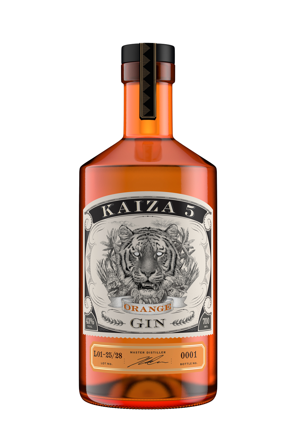 Kaiza 5 Gin 43%, ORANGE